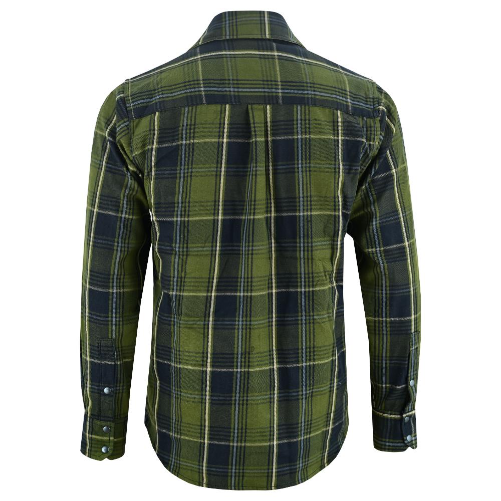 Olive Essence Men's Green Flannel Shirt