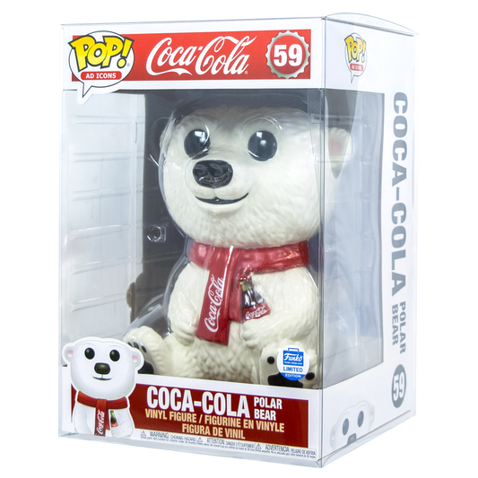 Coca-Cola Polar Bear vinyl figure in packaging with Coca-Cola branding