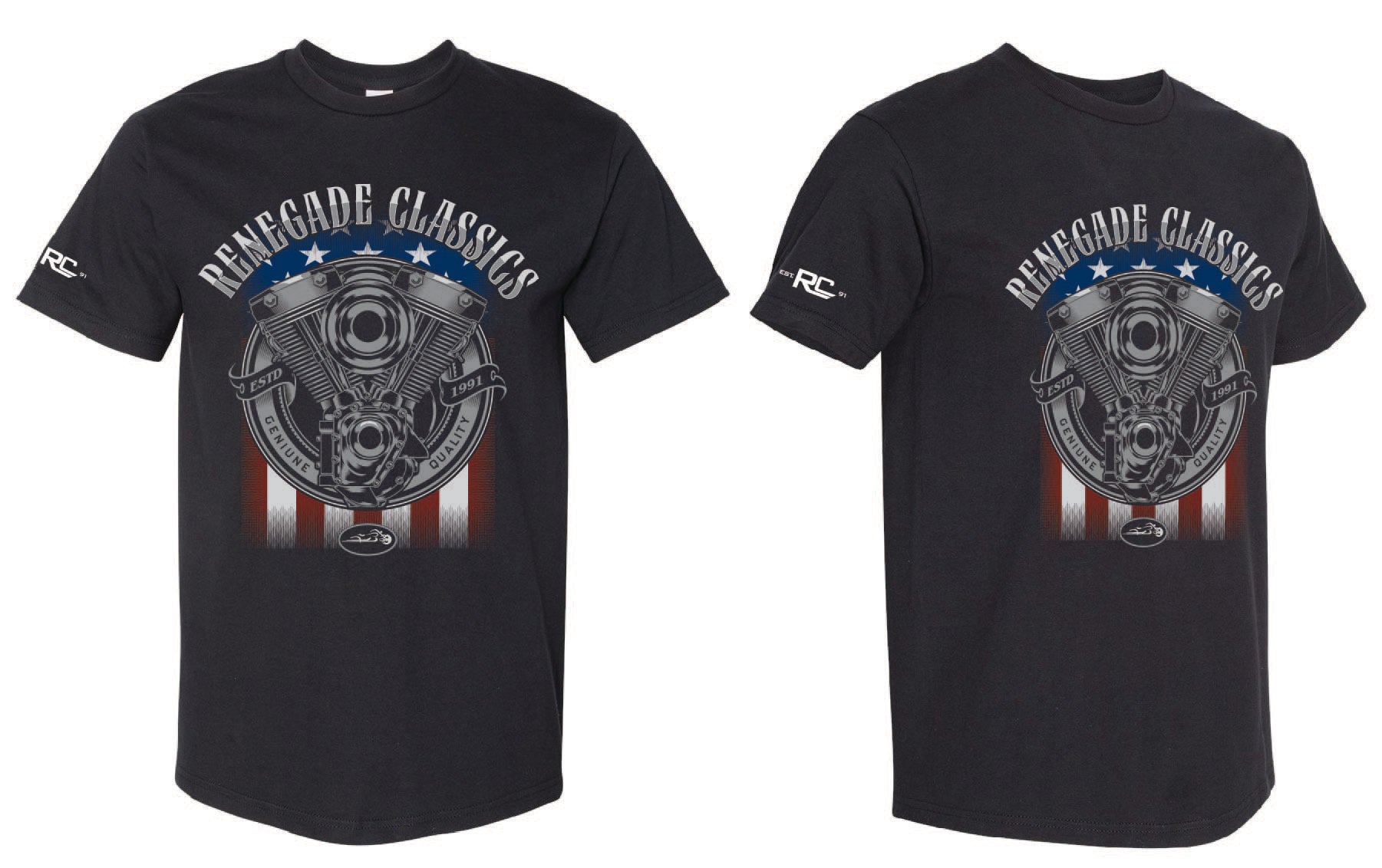 Renegade Classics T shirt from different angles