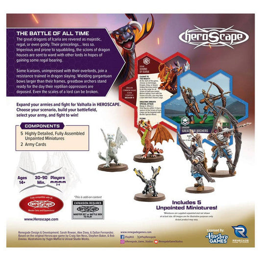 Heroscape: Age of Annihilation -  Greatbow Archers and Scions of Icaria Army Expansion