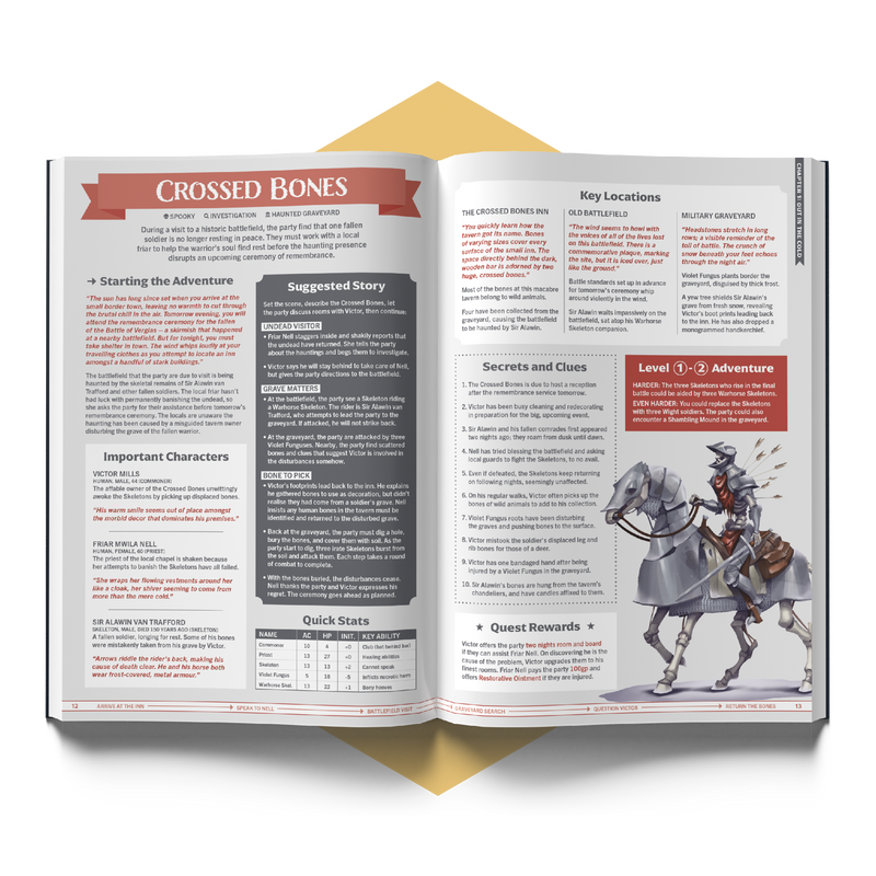 Open book with game design elements on a white background