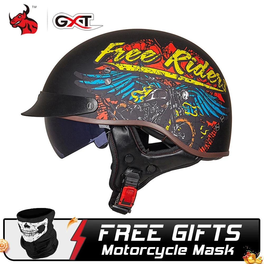 GXT DOT Certified Motorcycle Helmet Motorbike Crash Moto Helmet Casco Moto