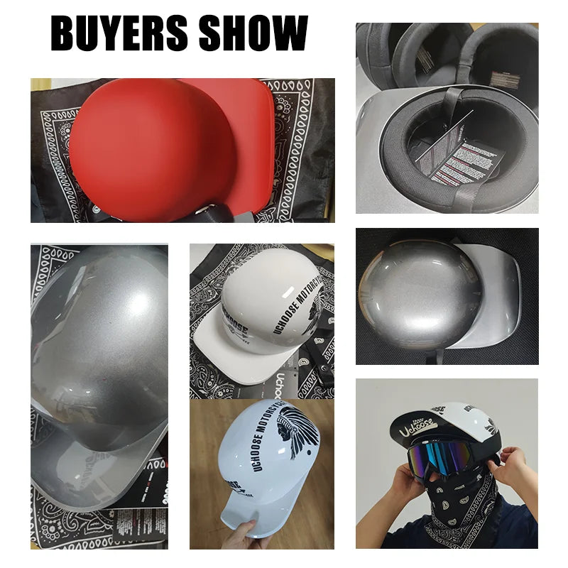 Collage of various hats and caps with different designs and colors.