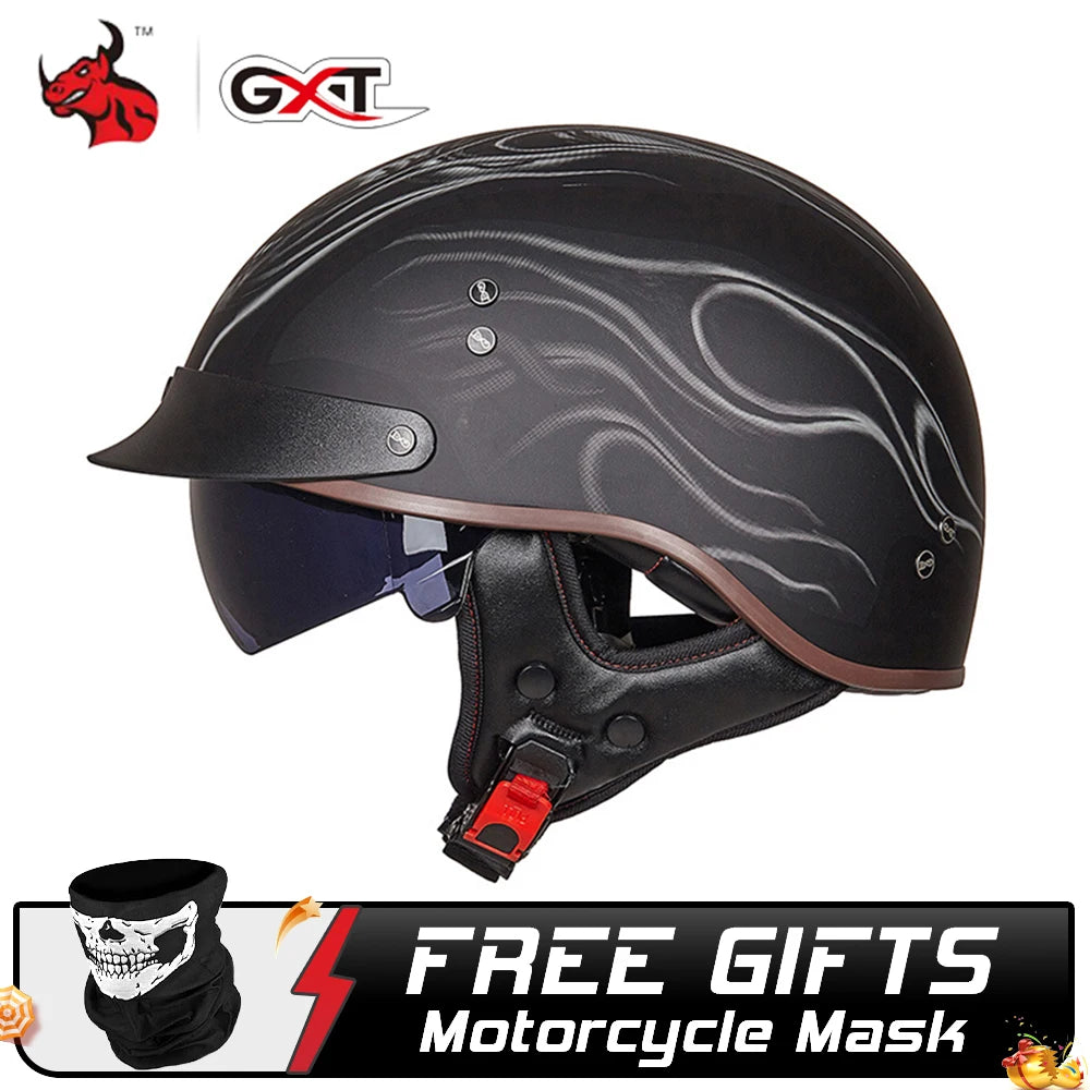 GXT DOT Certified Motorcycle Helmet Motorbike Crash Moto Helmet Casco Moto
