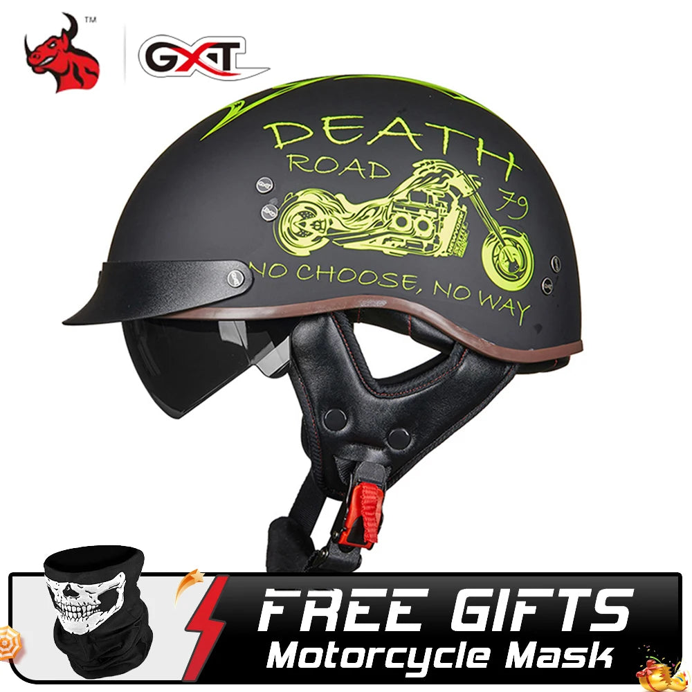 GXT DOT Certified Motorcycle Helmet Motorbike Crash Moto Helmet Casco Moto