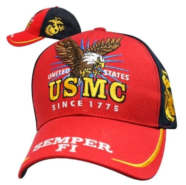 Embroidered Victory Hat - United States Marine Corps