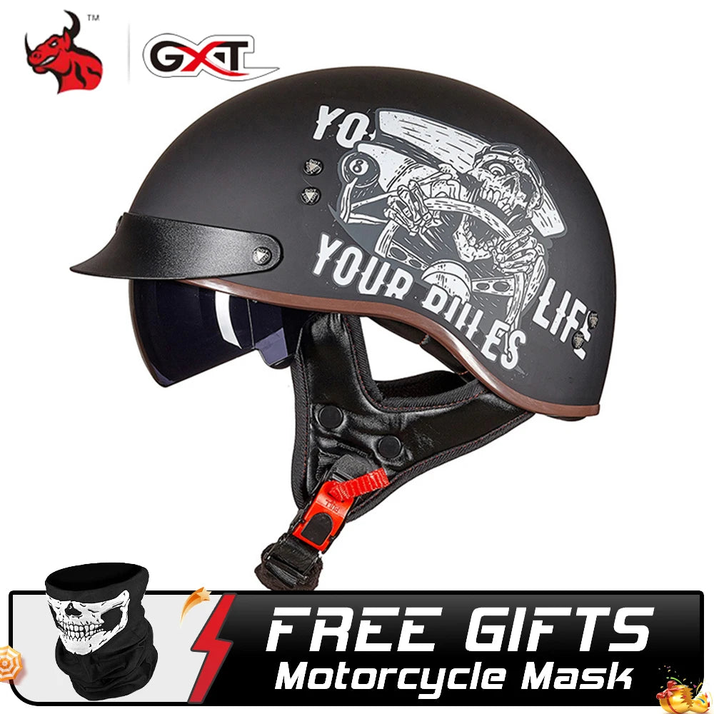 GXT DOT Certified Motorcycle Helmet Motorbike Crash Moto Helmet Casco Moto