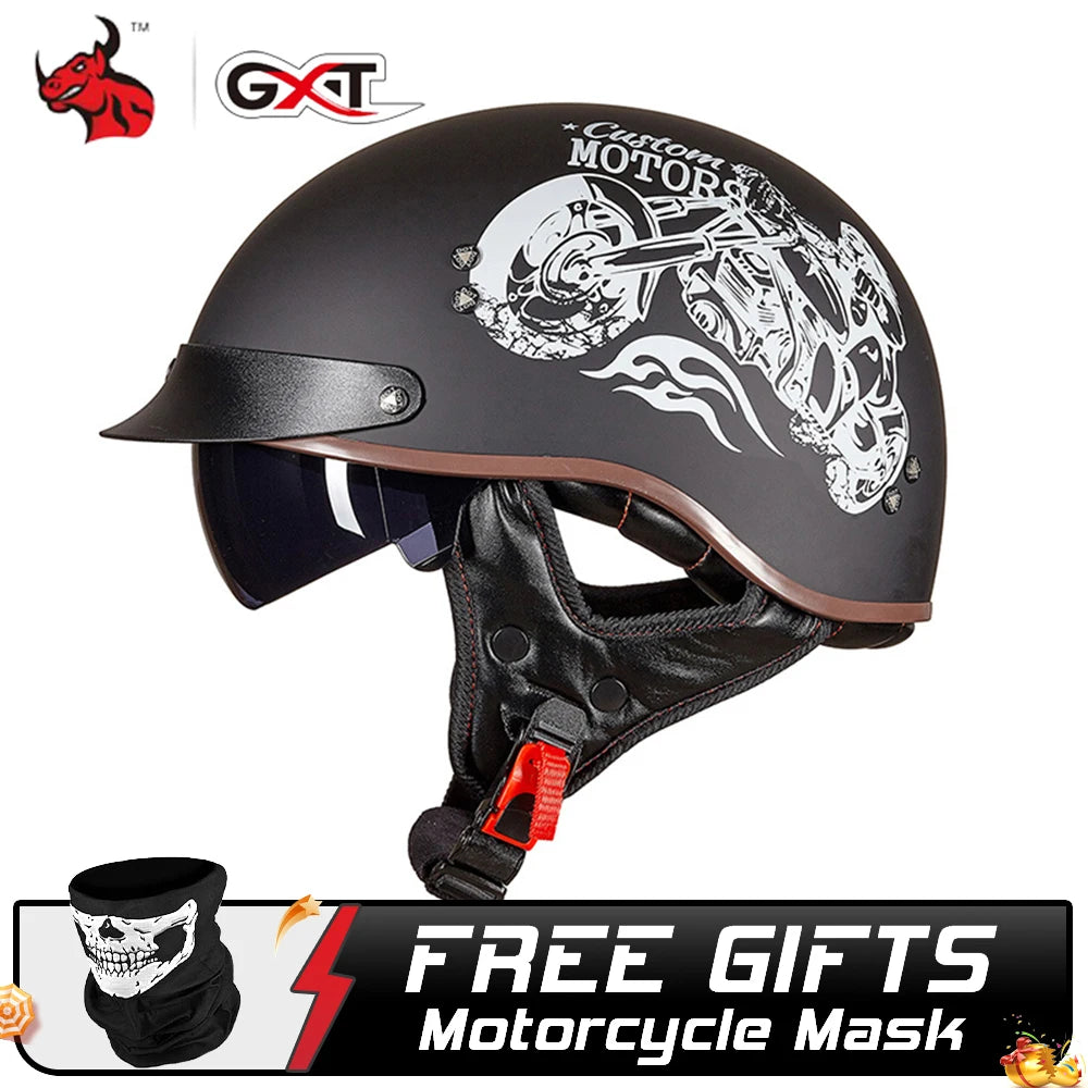 GXT DOT Certified Motorcycle Helmet Motorbike Crash Moto Helmet Casco Moto