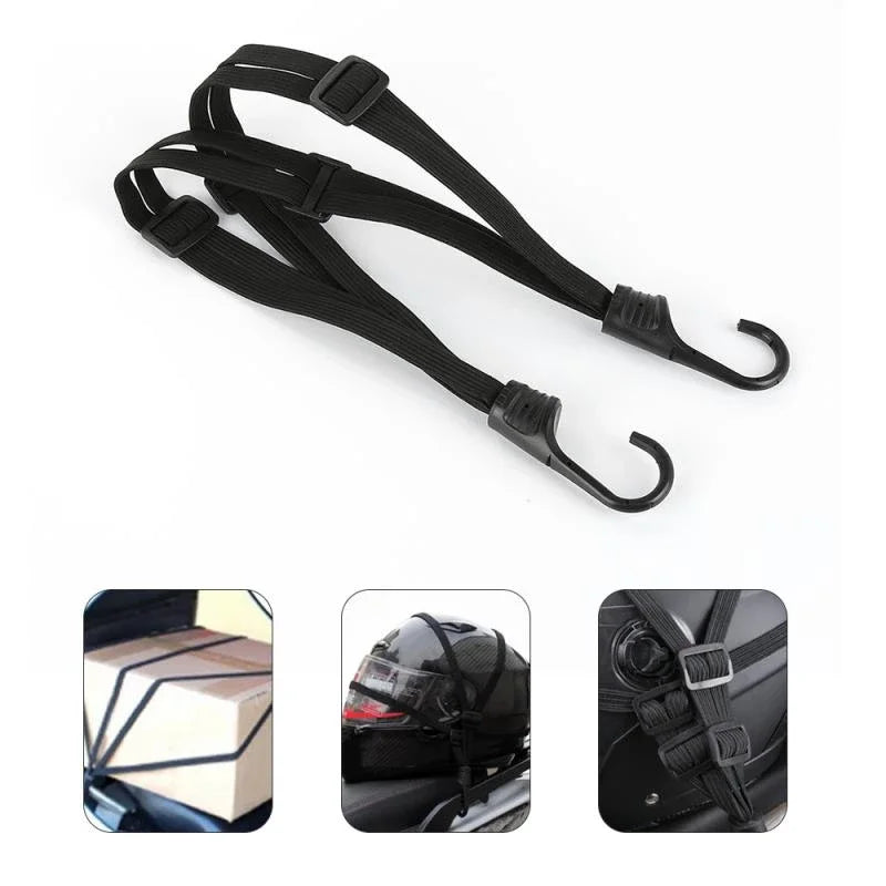 Motorcycle Retractable Helmet Luggage Elastic Rope Strap