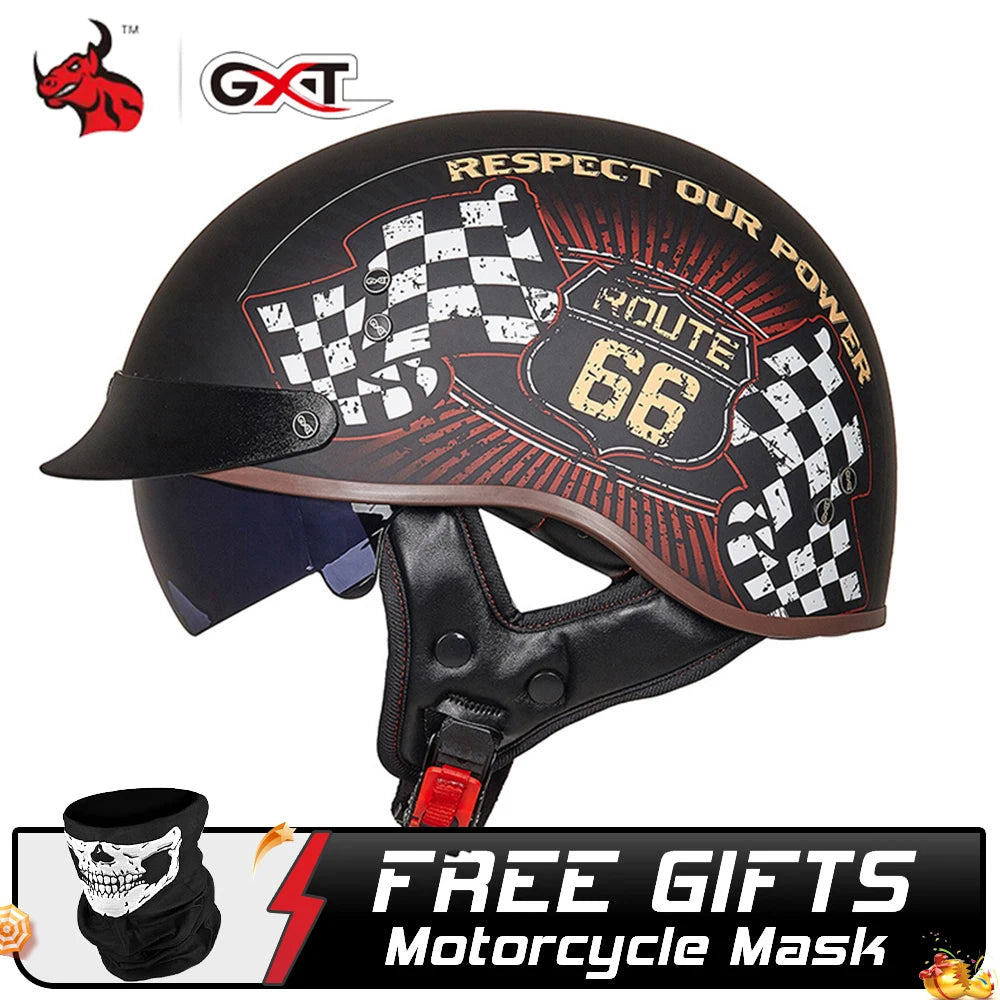 GXT DOT Certified Motorcycle Helmet Motorbike Crash Moto Helmet Casco Moto