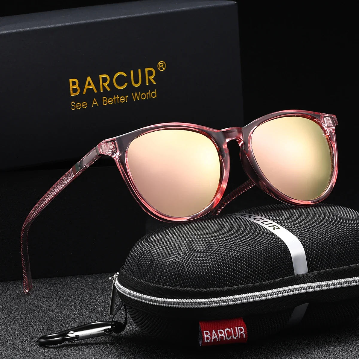 BARCUR Polarized Cat Eye Sunglasses for Women – Lightweight UV400 Sun Protection Eyewear with Fashion Polycarbonate Frame Mirror Lenses and Elegant Design – Stylish Summer Accessories for Shopping Travel & Outdoor