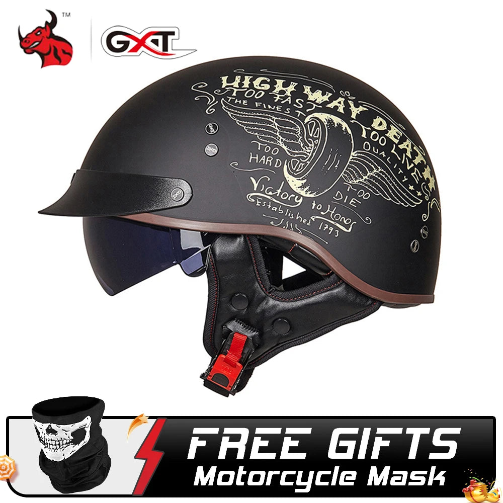 GXT DOT Certified Motorcycle Helmet Motorbike Crash Moto Helmet Casco Moto