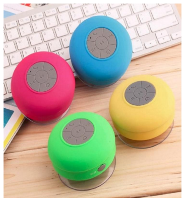 Bluetooth Shower Speaker - Red/Pink