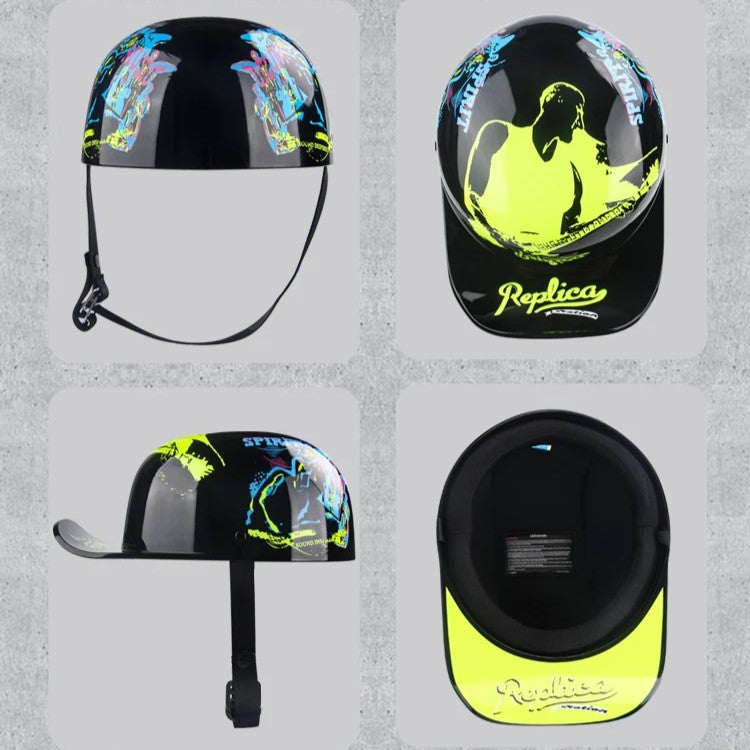 Vintage Half Motorcycle Helmet