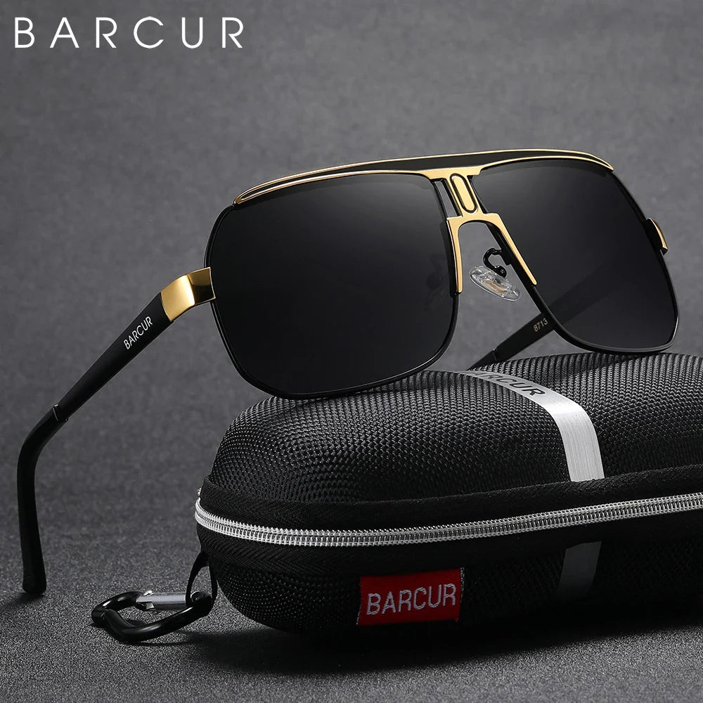 BARCUR Polarized Sports Sunglasses for Men Fashionable Fishing Driving Hiking and Outdoor Eyewear UV400 Protection Gradient Lenses