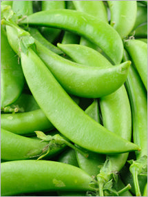 Close-up of green peas with a focus on texture and color