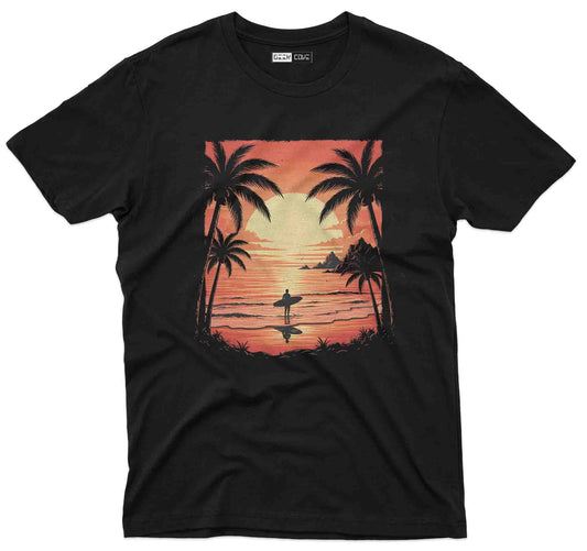 Retro Sunset Surf Tee