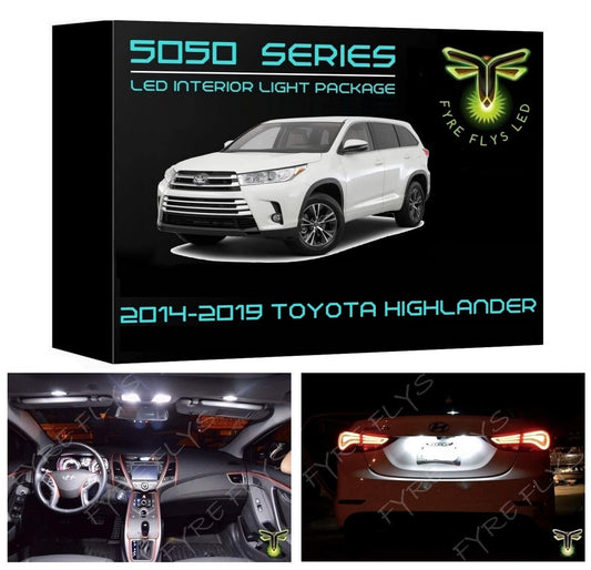 2014-2019 Toyota Highlander LED interior light kit 5050 Series