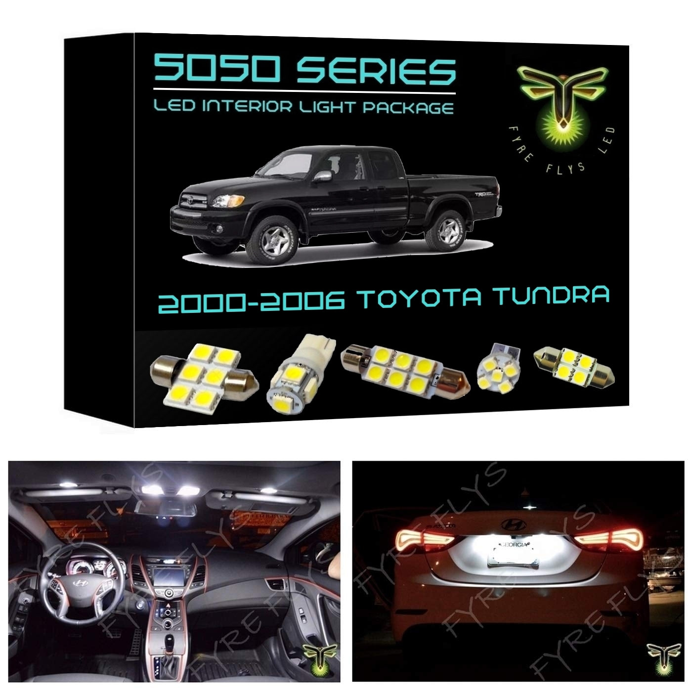 2000-2006 Toyota Tundra LED interior light kit 5050 Series