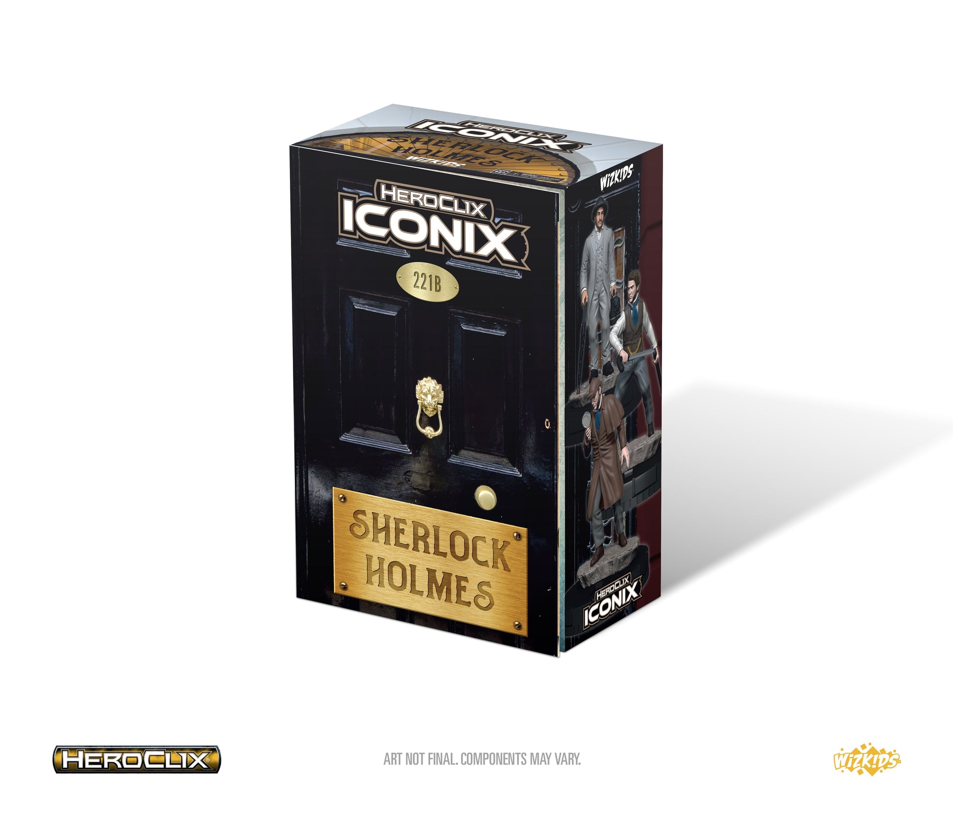 Heroclix Iconix Sherlock Holmes box packaging on a white background