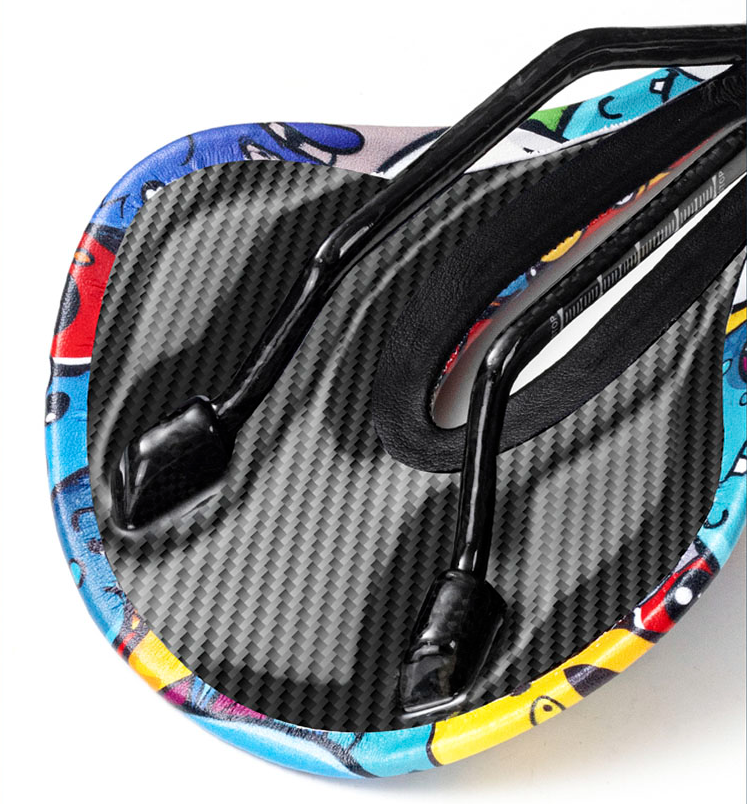Underneath Carbon Fiber Bike Saddle Shock Absorbing Saddle Seats