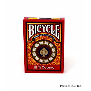 Bicycle Zodiac playing card deck packaging on a white background