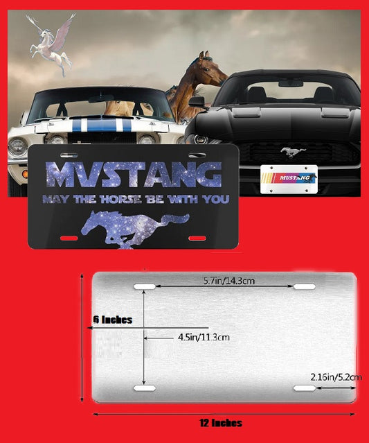 Infographic Mustang License Plate