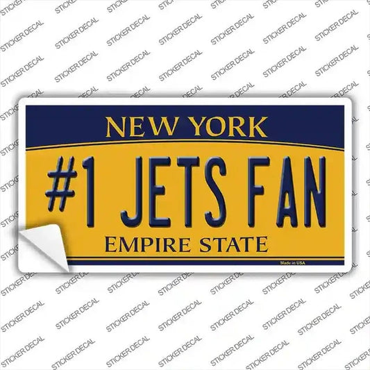 Number One Jets Fan Bumper Sticker