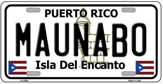 Maunabo Puerto Rico Novelty License Plate Style Sign