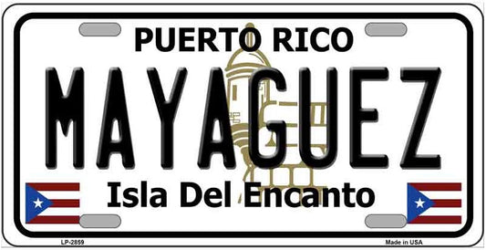 Mayaguez Puerto Rico Metal License Plate Style Sign