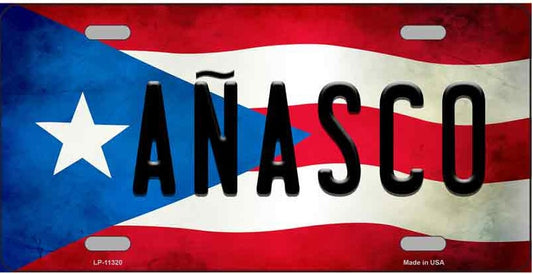 Anasco Puerto Rico Flag License Plate