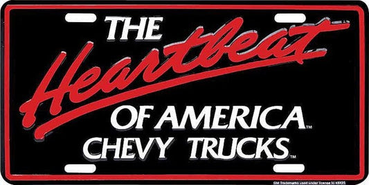 Chevy Trucks Heartbeat of America License Plate