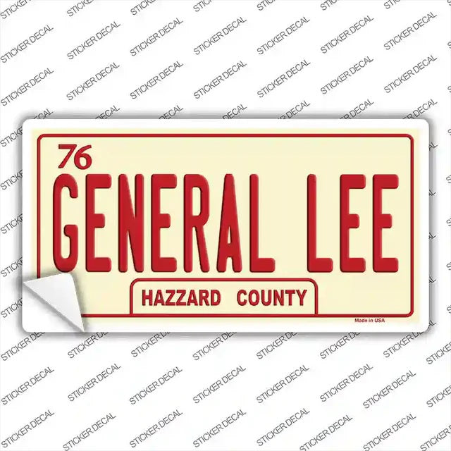 General Lee Dukes Of Hazard Bumper Sticker