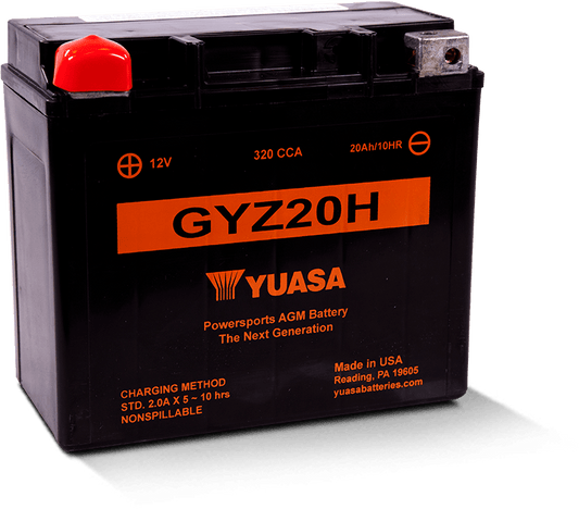 Yuasa GYZ20H High Performance Maintenance Free AGM 12-Volt Battery