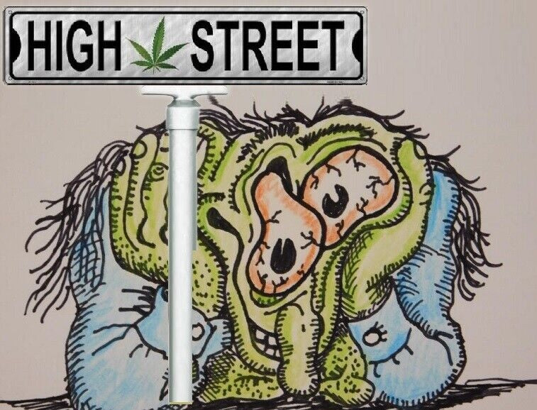 HIGH STREET Metal Street Sign