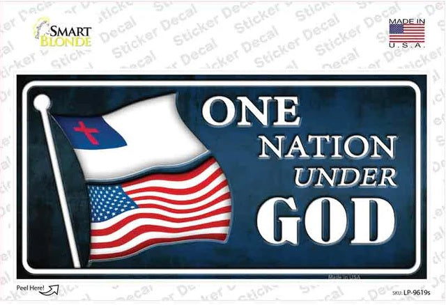 One Nation Under GOD Sticker