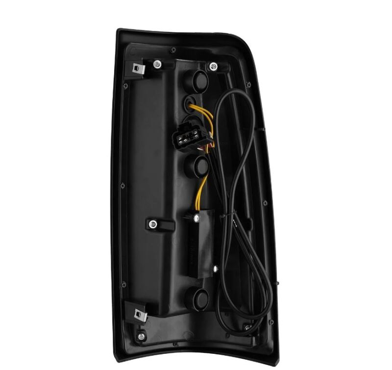 Black electronic component with wiring on a white background