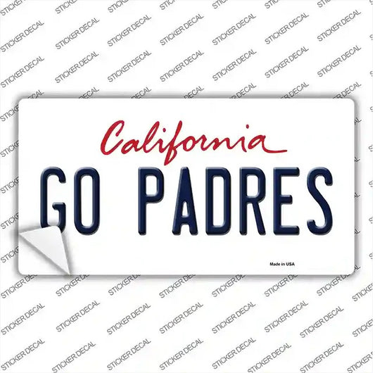 Go Padres Peel & Stick Bumper Sticker