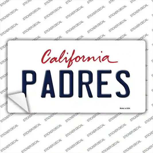 Padres Peel & Stick Bumper Sticke