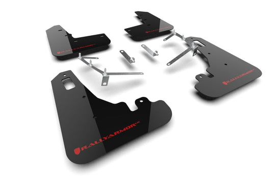 Rally Armor 22-25 Subaru BRZ / Toyota GR86 Black UR Mud Flap w/Red Logo