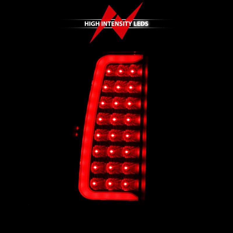 Red LED light on a black background with 'High Intensity LEDs' branding.
