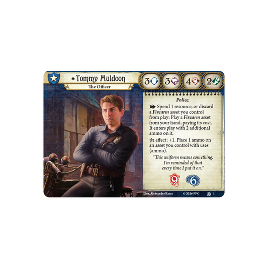 Arkham Horror LCG: Investigator Deck - Tommy Muldoon