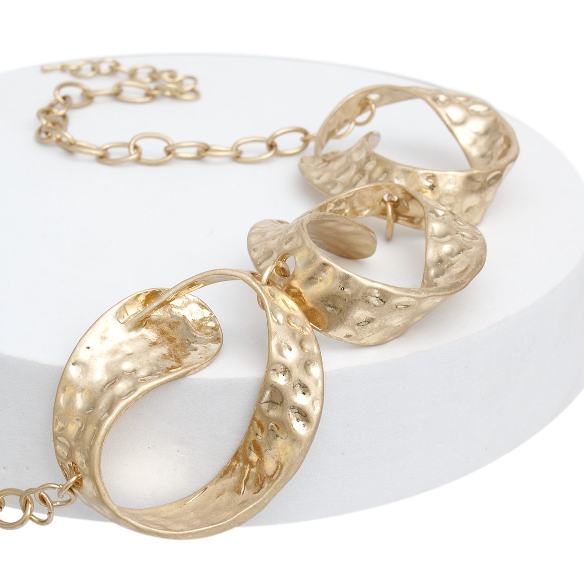 Chain Matte Gold Chunky Chain Modern Necklace