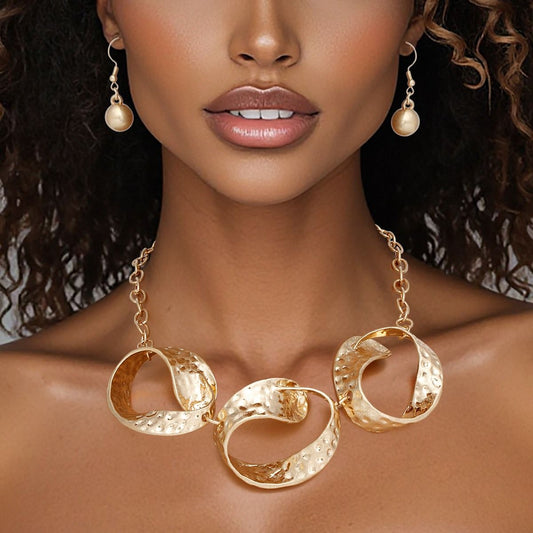 Chain Matte Gold Chunky Chain Modern Necklace