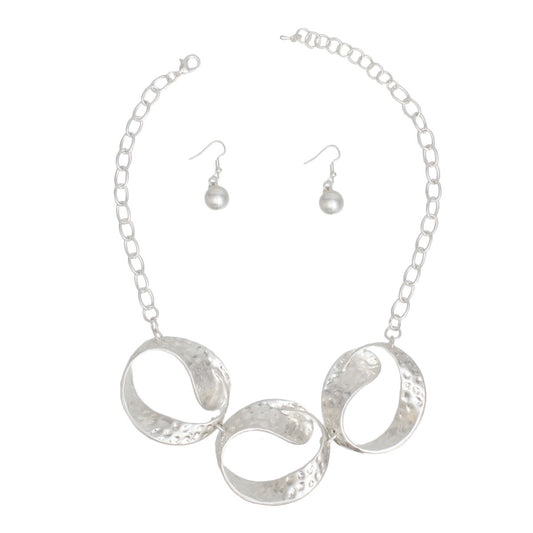 Chain Matte Silver Chunky Chain Modern Necklace