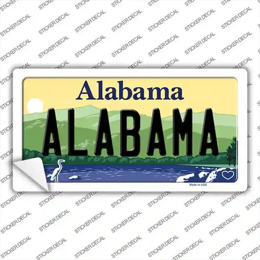 Alabama Background Novelty Sticker Decal