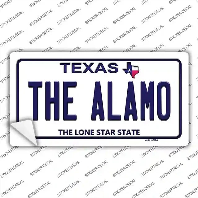 Alamo Texas Novelty Sticker Decal