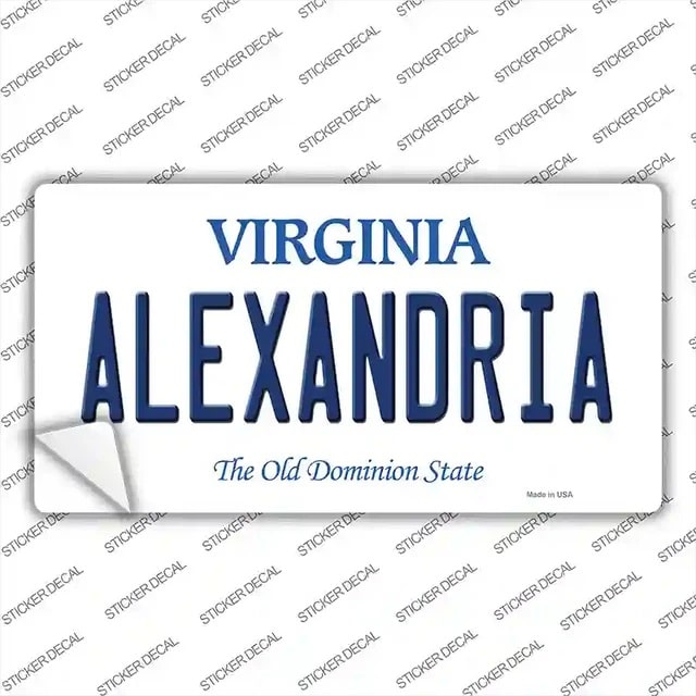 Alexandria Virginia Sticker Decal