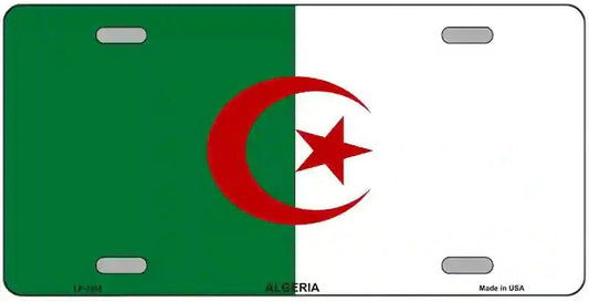Algeria Flag Metal Novelty License Plate