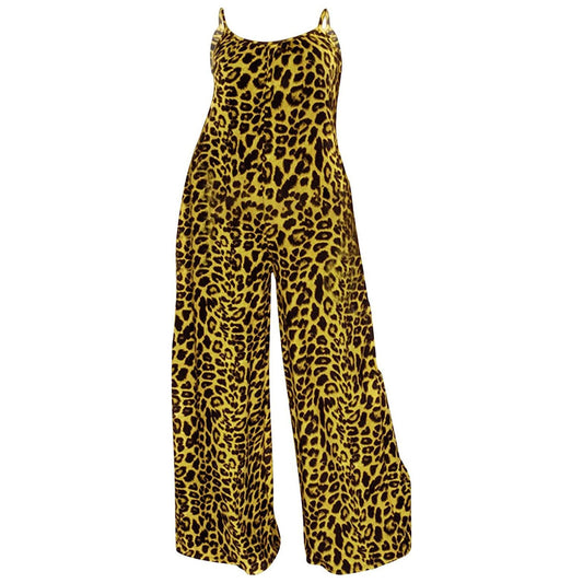 1XL Yellow Leopard Jumper